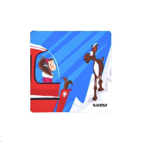 Autocollant sticker  BLACKPEUF souvenir chic des alpes