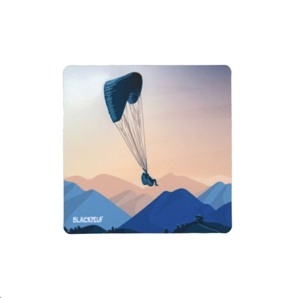 Autocollant sticker  BLACKPEUF souvenir chic des alpes