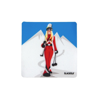 Autocollant sticker  BLACKPEUF souvenir chic des alpes