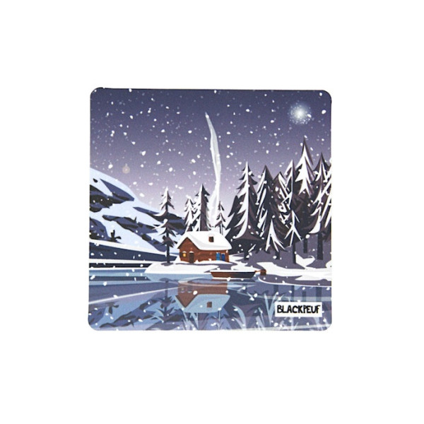 Autocollant sticker  BLACKPEUF souvenir chic des alpes