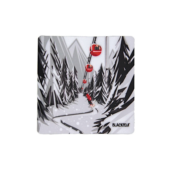 Autocollant sticker  BLACKPEUF souvenir chic des alpes