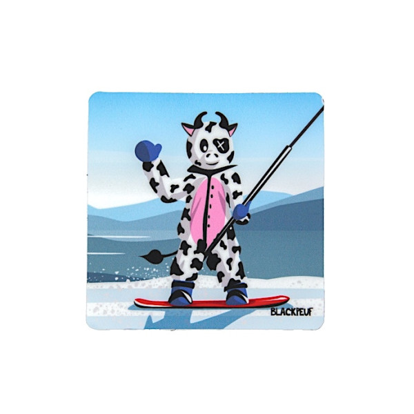 Autocollant sticker  BLACKPEUF souvenir chic des alpes