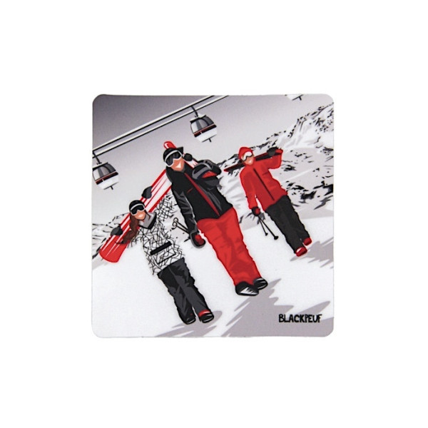 Autocollant sticker  BLACKPEUF souvenir chic des alpes