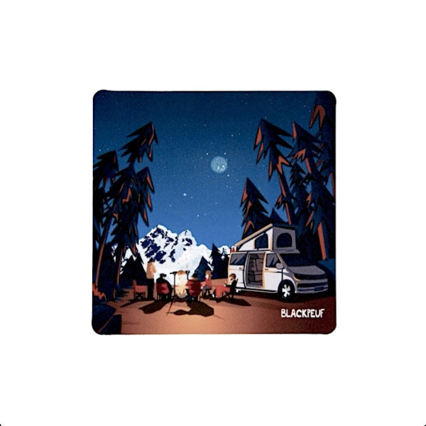 Autocollant sticker  BLACKPEUF souvenir chic des alpes
