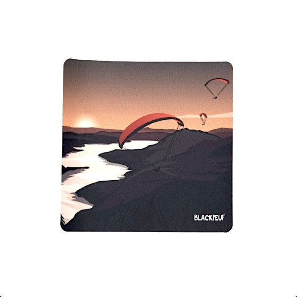 Autocollant sticker  BLACKPEUF souvenir chic des alpes