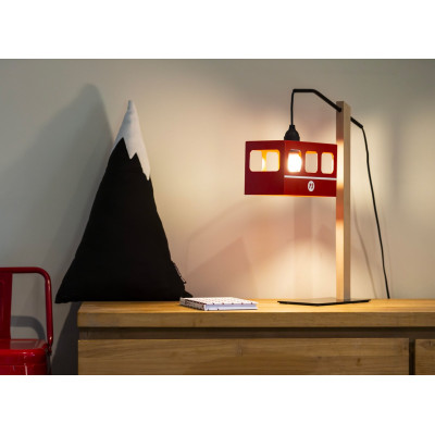 Lampe en forme de cabine de téléphérique à suspendre, à poser ou à Lampe en forme de cabine de téléphérique à suspendre, à poser ou à