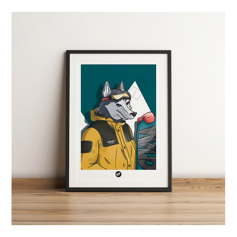 This BLACKPEUF poster offers a high-end and modern look with its vibra