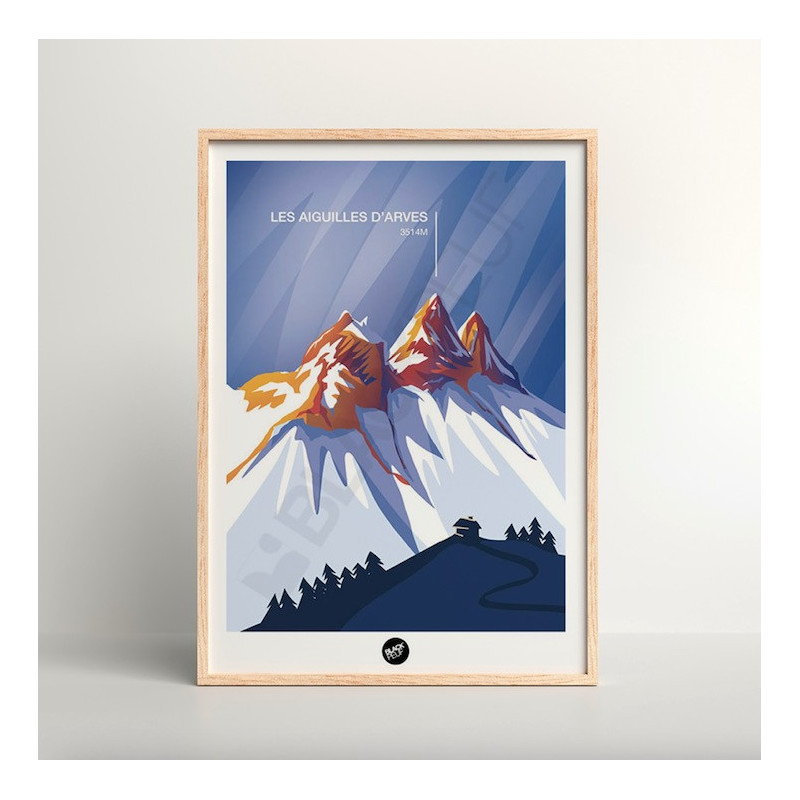 This BLACKPEUF poster offers a high-end and modern look with its vibra