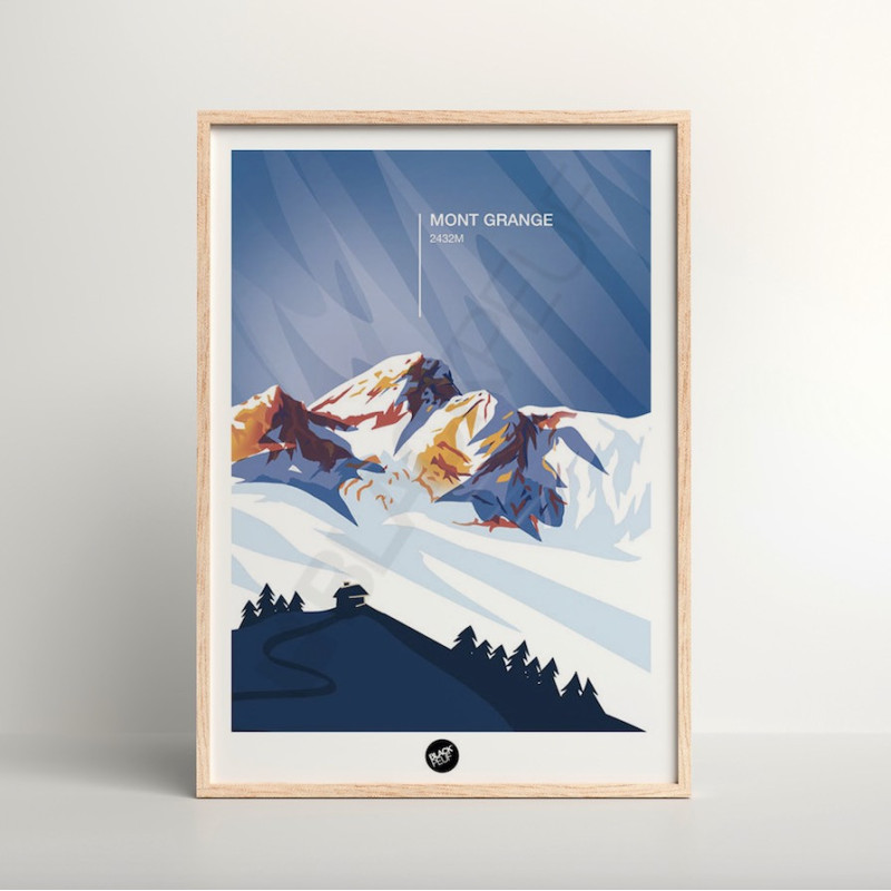 This BLACKPEUF poster offers a high-end and modern look with its vibra