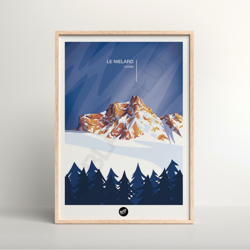 This BLACKPEUF poster offers a high-end and modern look with its vibra