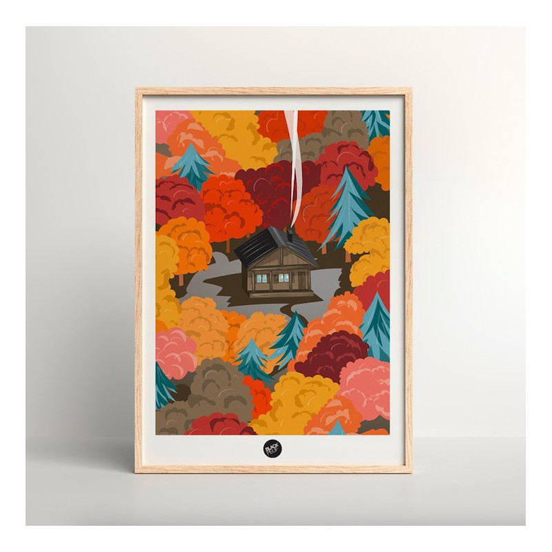 This BLACKPEUF poster offers a high-end and modern look with its vibra