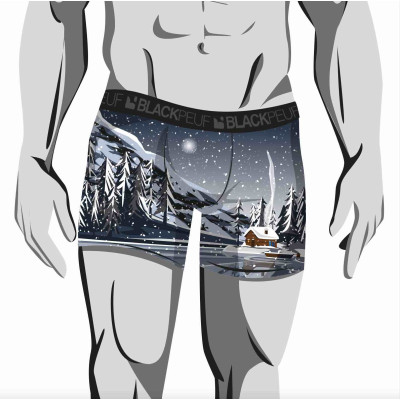 Unique design boxer, inspired by the Savoyard landscapes Unique design boxer, inspired by the Savoyard landscapes