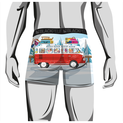 Unique design boxer, inspired by the Savoyard landscapes Unique design boxer, inspired by the Savoyard landscapes