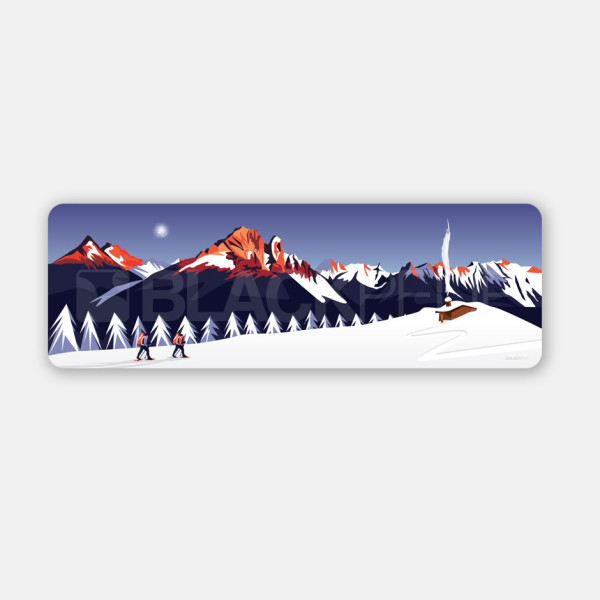 L'ARRIVÉE AU REFUGE PAINTING