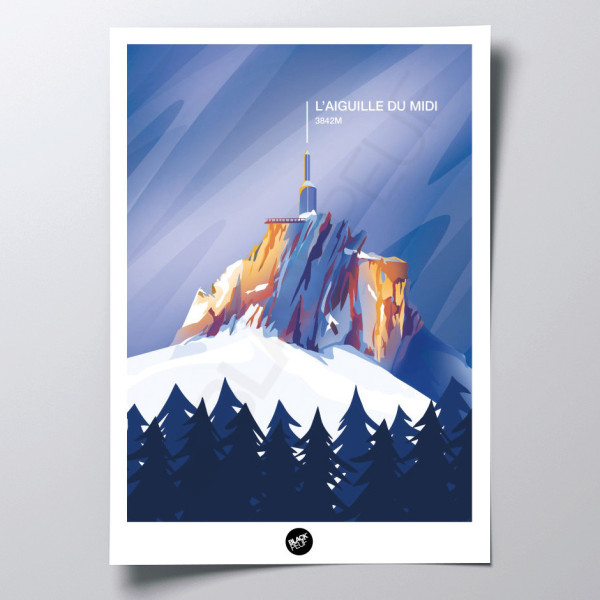 POSTER L’AIGUILLE DU MIDI 3842
