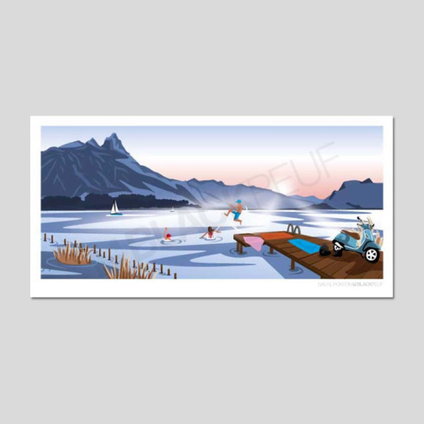SAUTE PONTON PANORAMIC POSTCARD