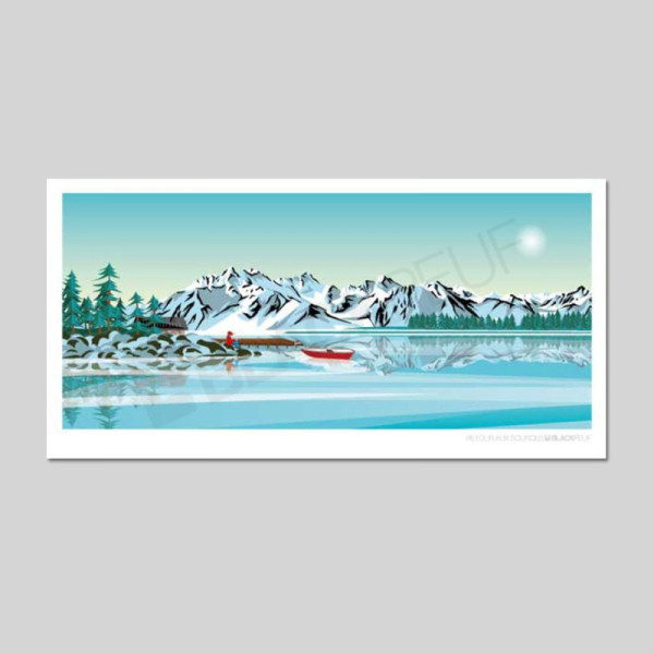 RETOUR AUX SOURCES PANORAMIC POSTCARD
