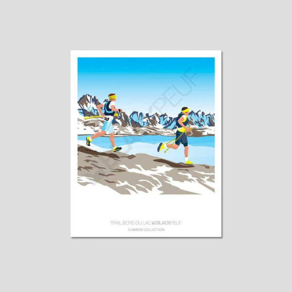 TRAIL AU BORD DU LAC POSTCARD
