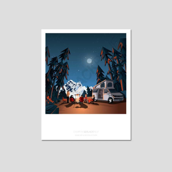 CAMPFIRE POSTCARD