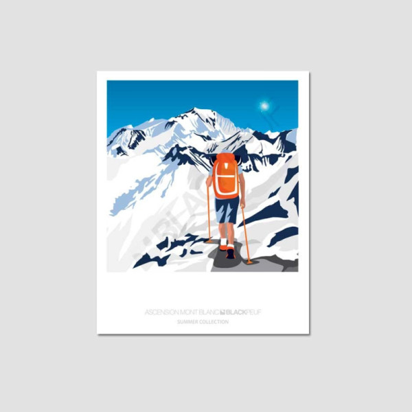 ASCENSION DU MONT BLANC POSTCARD