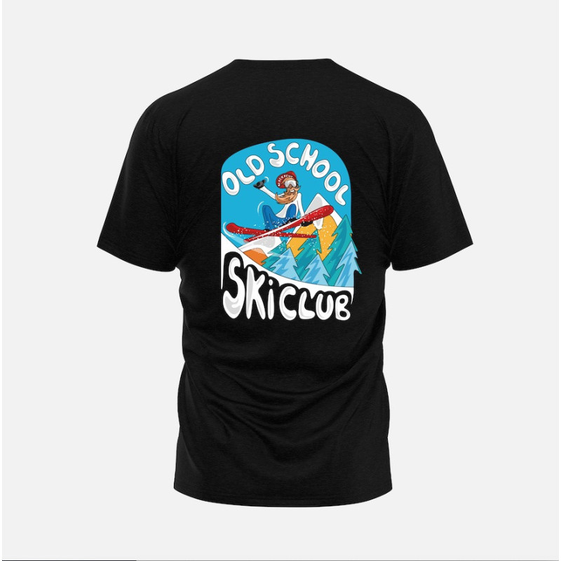 T-SHIRT BLACK OLD SCHOOL BLACKPEUF
