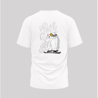 T-SHIRT BLANC NO PEUF NO GAME BLACKPEUF