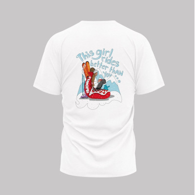 T-SHIRT BLANC GIRL IS BETTER BLACKPEUF T-SHIRT BLANC GIRL IS BETTER BLACKPEUF