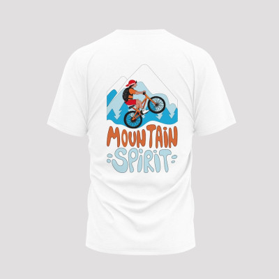 MOUNTAIN SPIRIT WHITE T-SHIRT BLACKPEUF