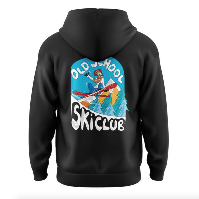 SWEAT-SHIRT BLACK OLD SCHOOL SKI CLUB BLACKPEUF SWEAT-SHIRT BLACK OLD SCHOOL SKI CLUB BLACKPEUF